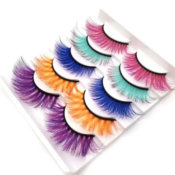NWOT Set of 5 Colorful Lashes - Picture 1 of 2